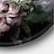 Designart - Retro Drawing of Flowers IV - Vintage Metal Circle Wall Art